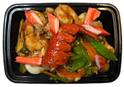 Sacha Seafood Takeout at New Asian Bistro, Hometown, PA18252.
